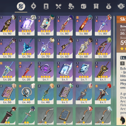 90LVL⭐NAHIDA🔥TIGHNARI⭐RAIDEN SHOGUN🔥NILOU⭐DILUC🔥HU TAO🔥DEHYA(1C)💜NA💜2 |5 stars*  Weapons💜36 CHARACTERS💜AR. 55💜 1